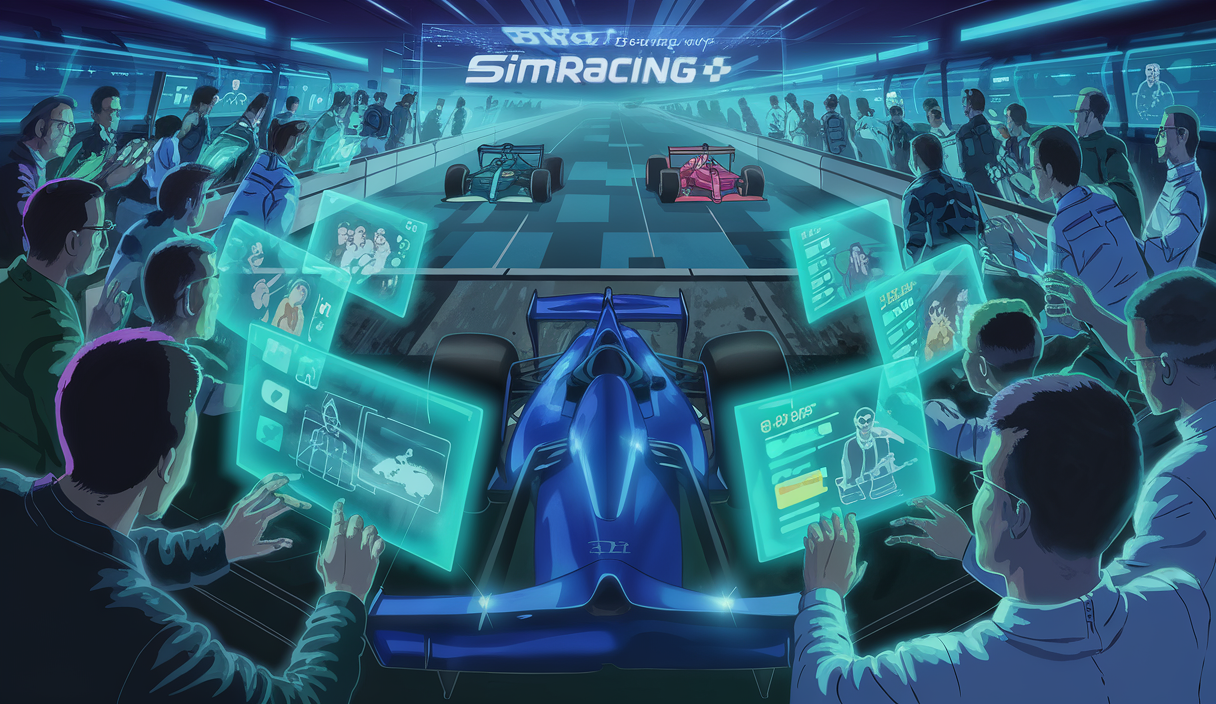 Illustration sur l'engagement communautaire dans le SimRacing