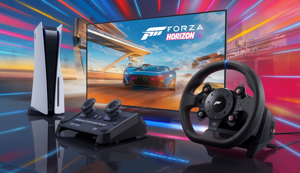 Lancement de Forza Horizon 5 sur PS5 avec promotions Thrustmaster