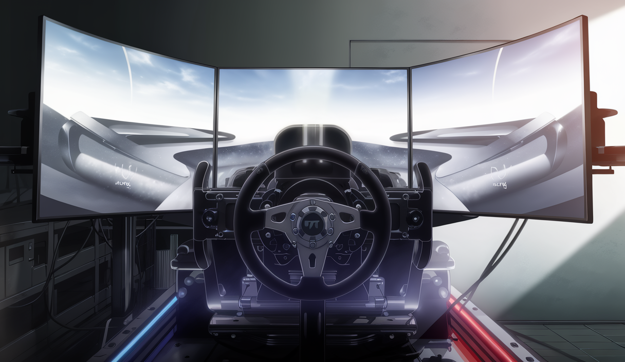 Installation personnalisée pour SimRacing avec volant Fanatec adapté