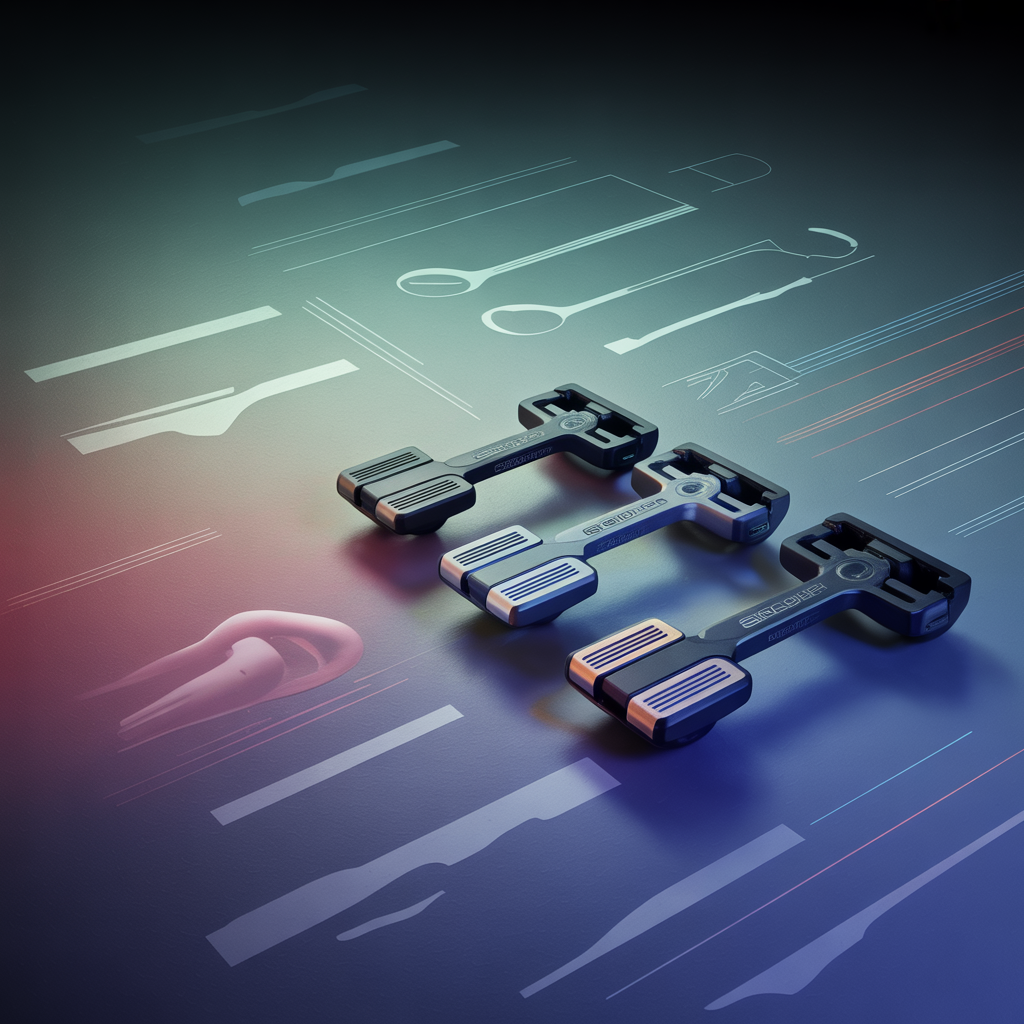 Illustration dynamique et futuriste de pédales Simucube ActivePedal Pro
