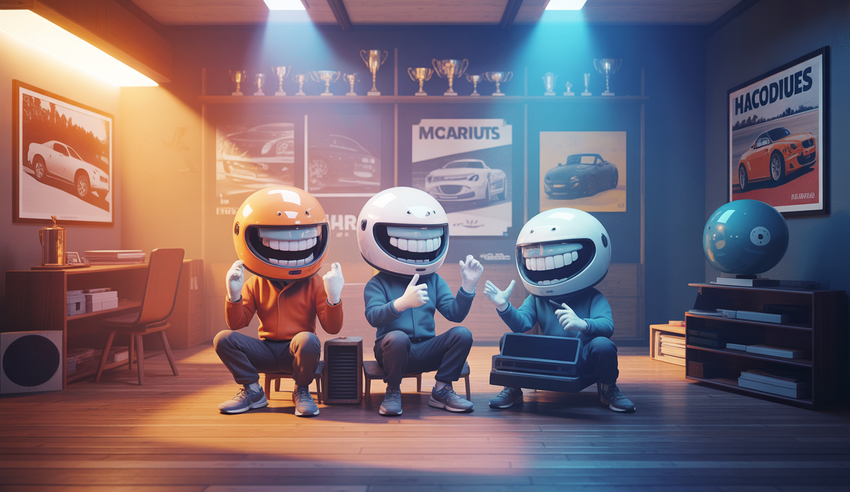 Humour dans la communauté Sim Racing apaisant frustrations d'équipements