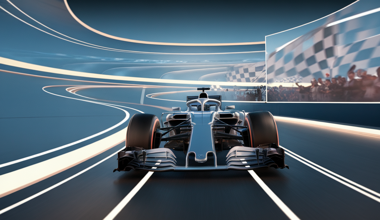 Illustration dynamique de l'influence de la Formule 1 sur le sim racing
