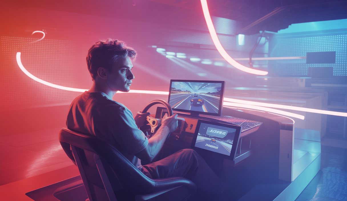 Visuel du MOZA Club Formula, un système de compétition sim racing