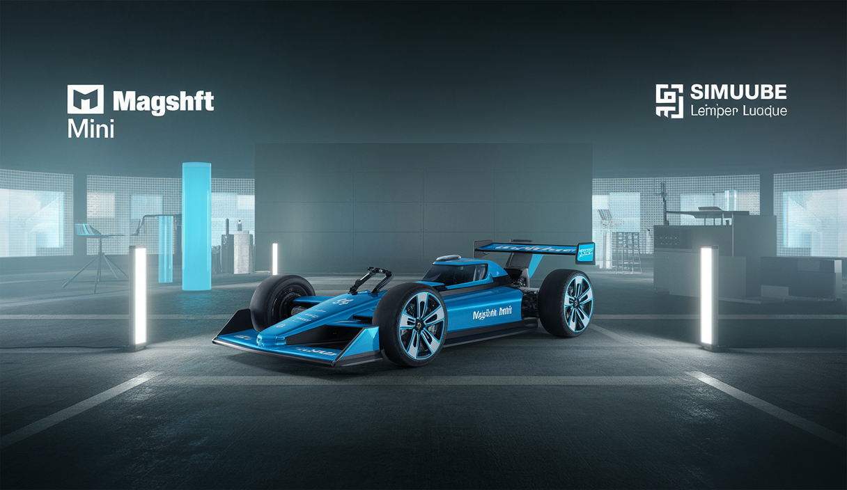 Image hyper-détaillée de pédales et shifters pour sim racing