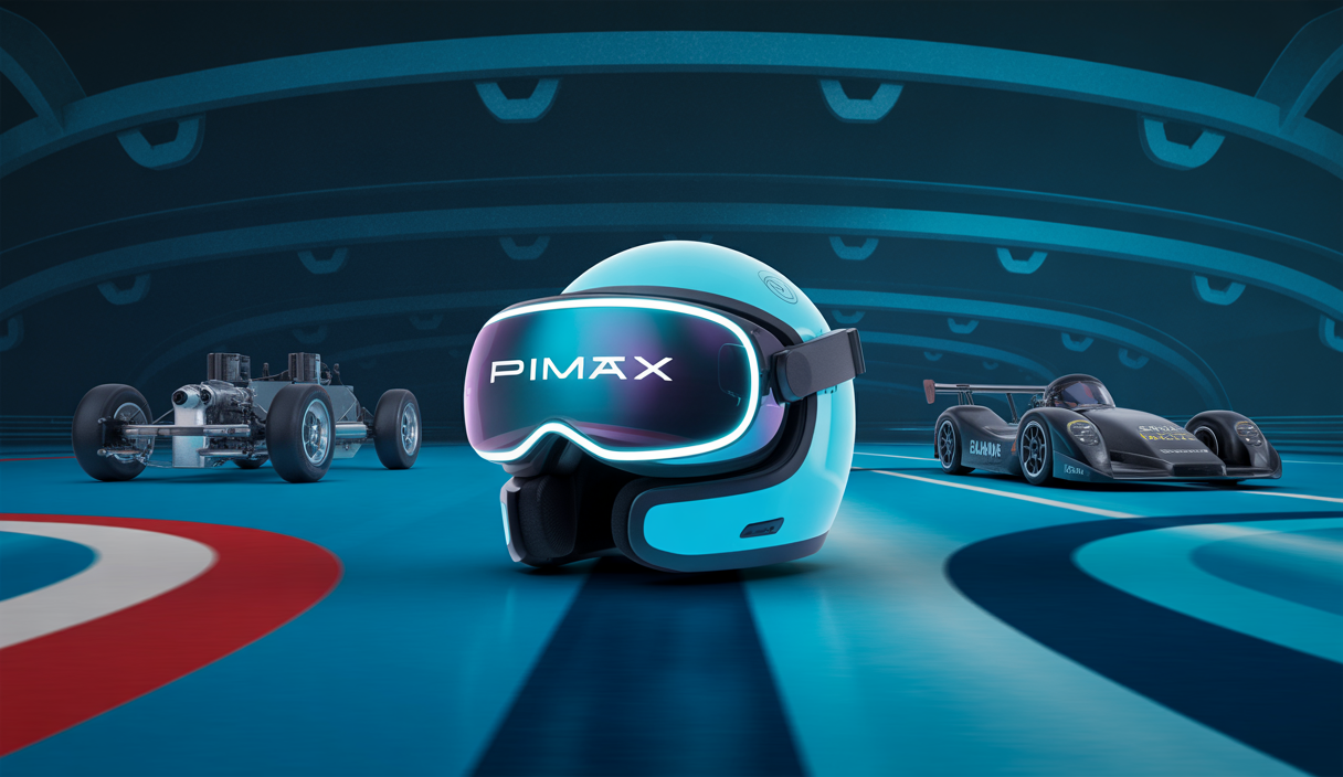 Casque de réalité virtuelle et simulateur de course immersif