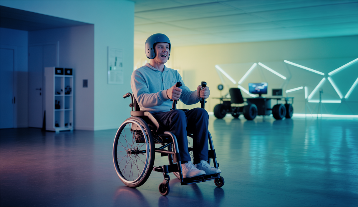 Équipements de sim racing adaptés pour accessibilité