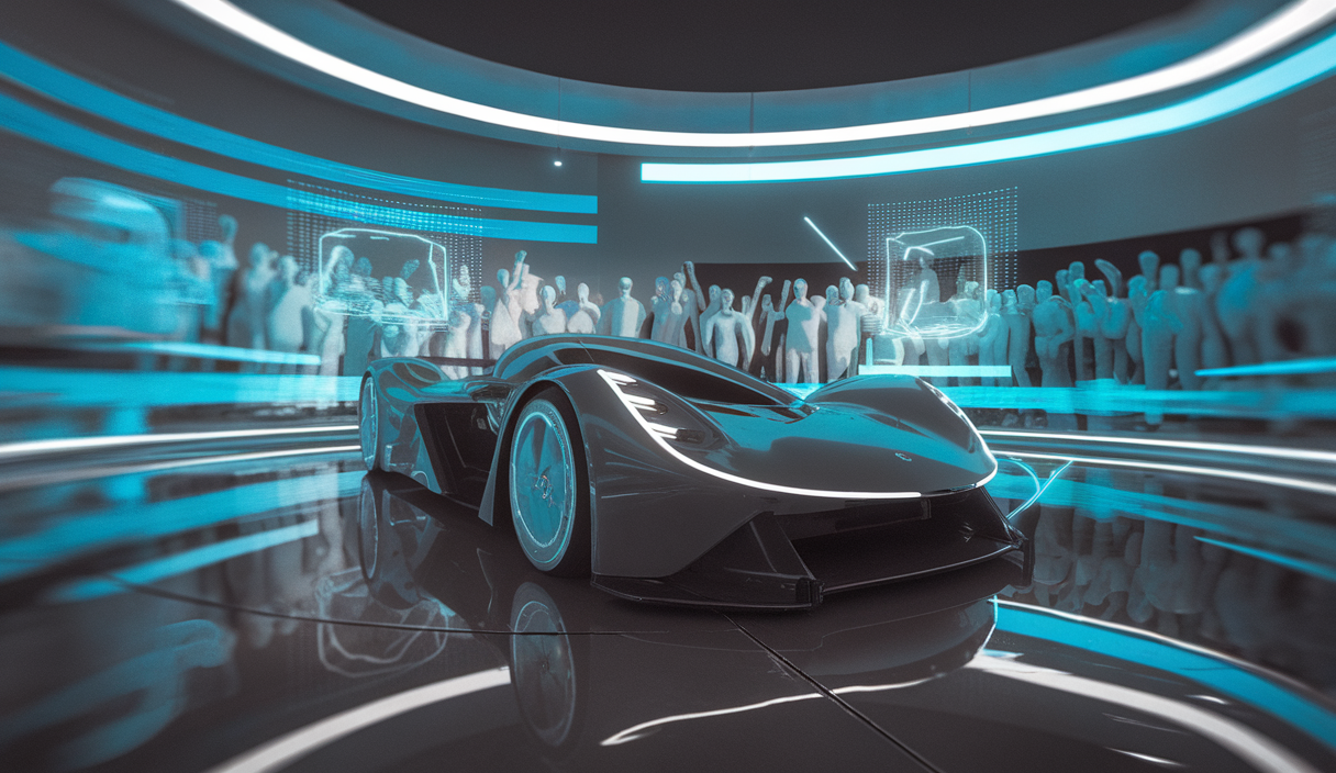 Illustration dynamique de stratégies de marketing dans le SimRacing
