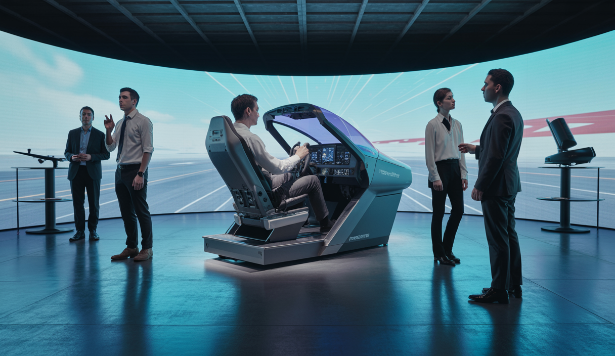Présentation de Thrustmaster à la FlightSimExpo 2025 avec des périphériques de simulation innovants
