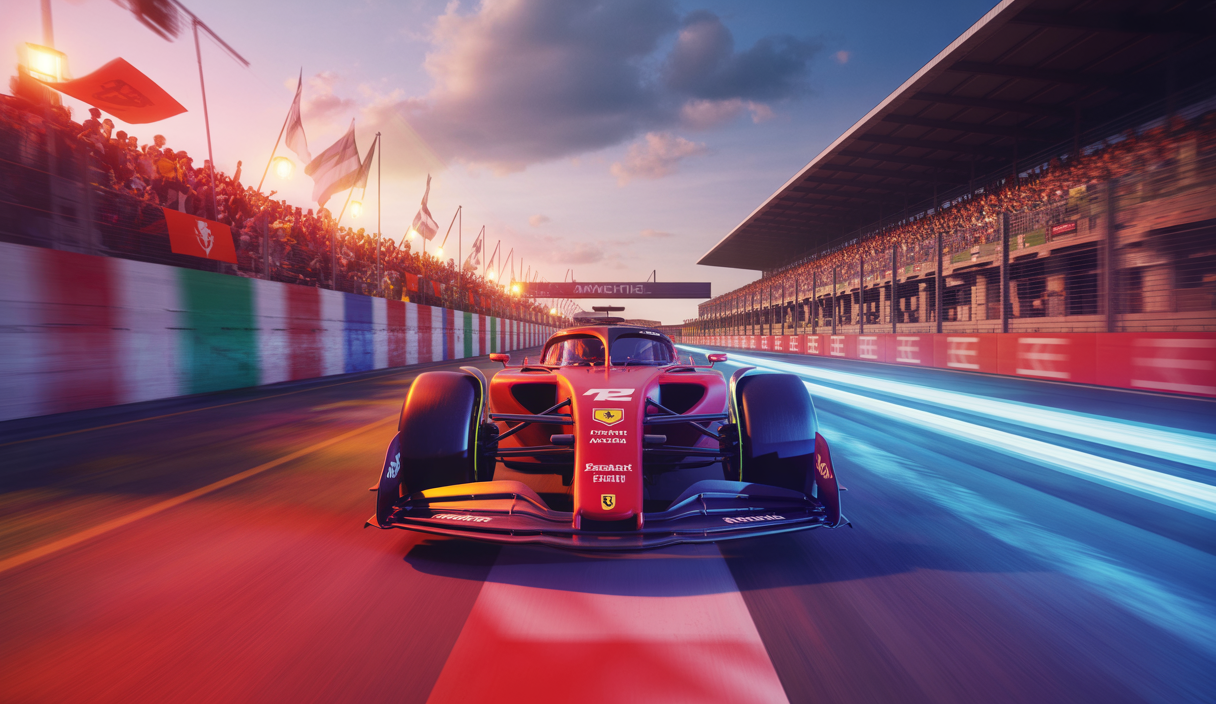 Illustration dynamique de F1 25, mettant en valeur les mises à jour et débats du jeu.