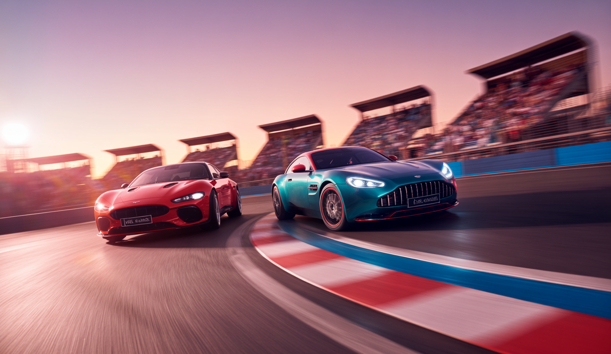 Simulation de course avec Mercedes AMG LMGT3 Evo et Aston Martin Valkyrie.