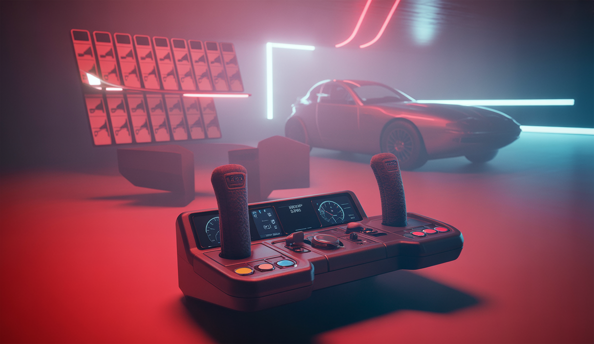 Volant Conspit 300GT en action pour les passionnés de sim racing.